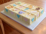 gender reveal cake