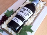 wine bottle cake