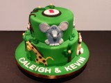 zoo animal cake