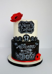 chalkboard cake Montreal