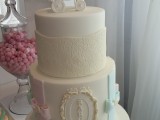 Baby Carriage Shower Cake