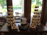 Rustic birch tree wedding cake