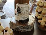 birch tree wedding cake